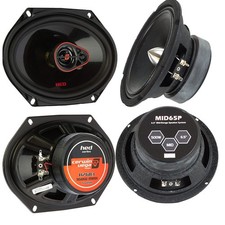 6.5" Mid-Range Speakers  6x8" Coaxial for 1987-1993 Ford Mustang 1992-1996 F150