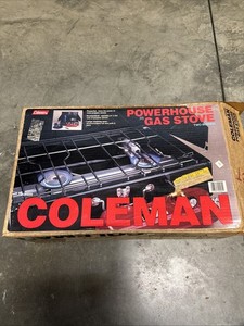 バーベキュー・調理用品 Coleman POWER HOUSE Model 413H Vintage Coleman 413H Powerhouse Dual 2 Burner Gas Camp Stove 03