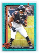 2025 Topps Chrome Football #55 Roschon Johnson Aqua Wave /199