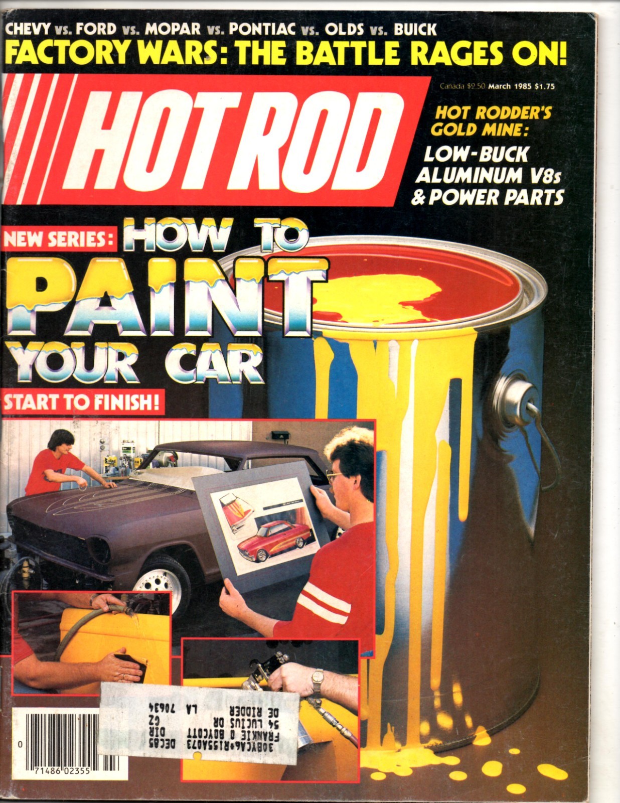 Hot Rod Magazine March 1985 - How To Paint Your Car