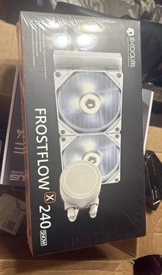 ID-COOLING FROSTFLOW X 240 SNOW Liquid CPU Cooler White with White Fan Light