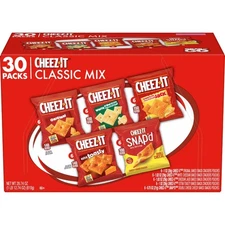 Cheez-It Variety Pack Cheese Crackers, Baked Snack Crackers, 30 Count