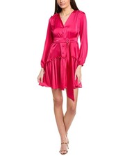 Taylor womens Mini Shirtdress, Size 12, Pink MSRP $128 SALE