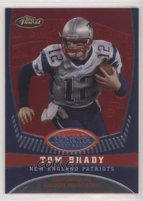 2008 Topps Finest Tom Brady Finest Moments 601/629 Tom Brady #TB5 3b8