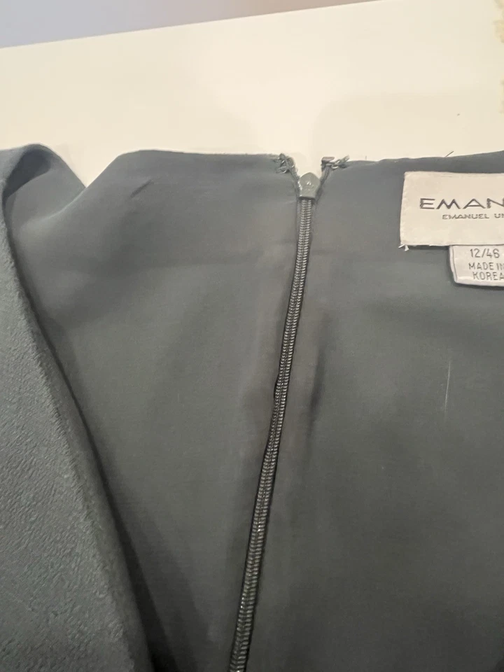 Винтажное зеленое платье Emanuel Ungaro — размер 12/46 с длинным рукавом - Изображение 3 из 4