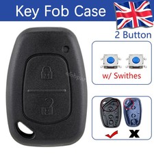 Car Key Case Replacement For Renault Master Traffic Kangoo 2 Buttons Remote Fob