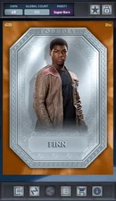 Finn - Platinum Base Orange SR 600cc Star Wars Card Trader Foundry