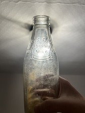 3 Old Milk Bottles Vintage, London Wholesale Dairies LWD, Coronet Dairies