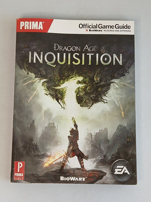 DRAGON AGE INQUISITION Prima Official Game Guide with Map Poster 2014 Preowned