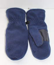 Kids Blue Squall Winter Mittens Fleece, Lands' End, Size M