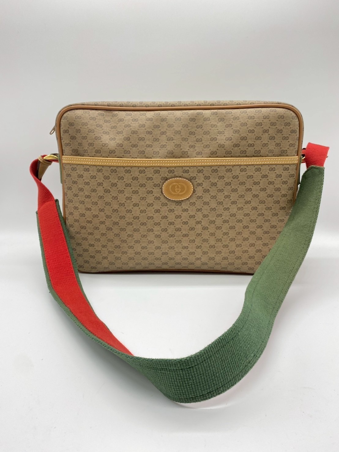 Gucci Vintage Micro GG PVC Sherry Line Shoulder Bag Authenticity