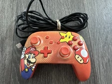 Official Nintendo Switch Enhanced Power A Wired Controller Mario & Mushroom