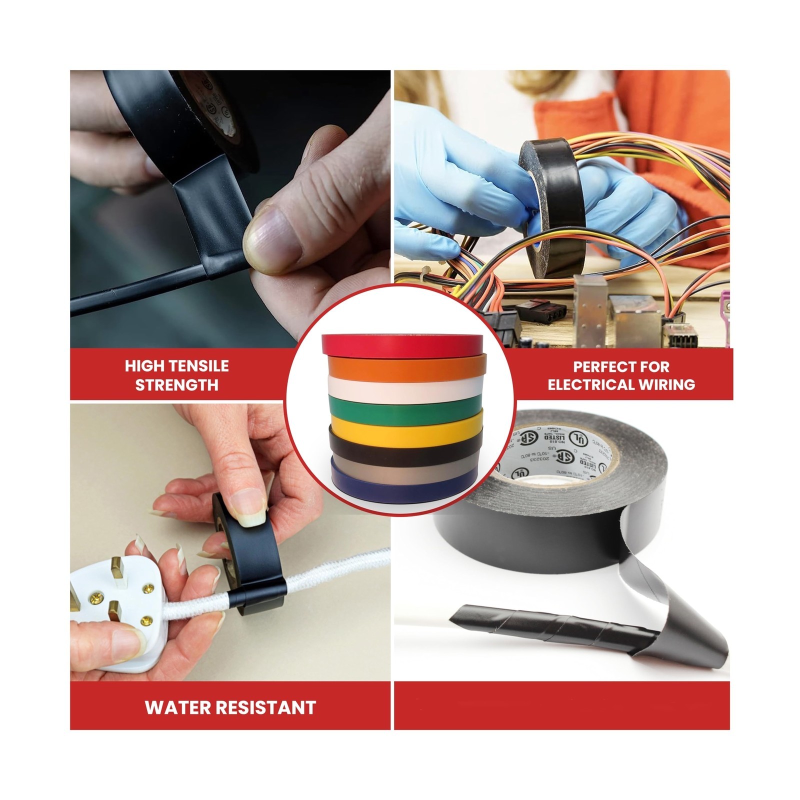 GGR Supplies T.R.U. EL-766AW Pink General Purpose Electrical Tape 3/4" (W) x ...