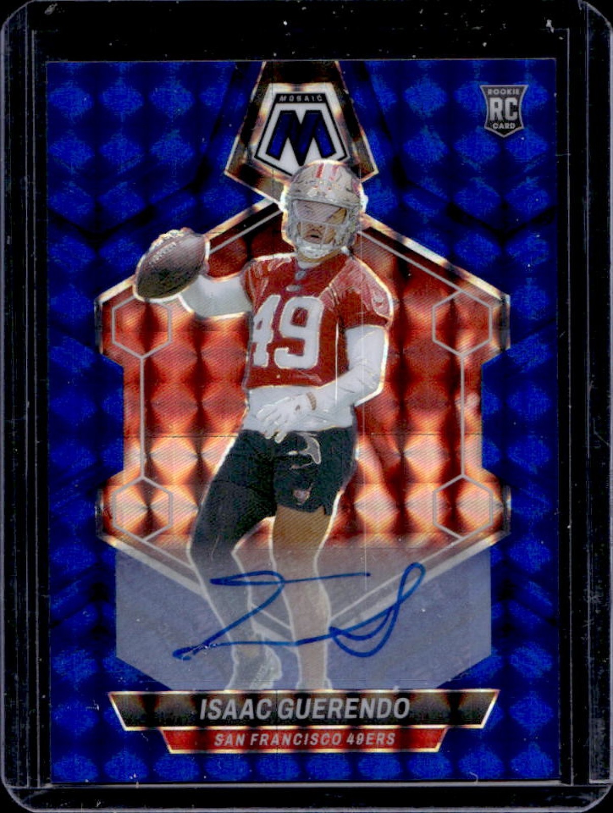 Isaac Guerendo Panini Mosaic #388 Autograph-Blue