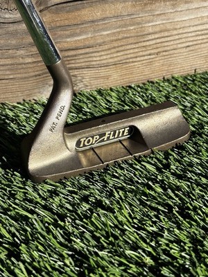 Top-Flite Micro Groove Tour Flange 34  Putter - Curved Offset - Bronze Finish