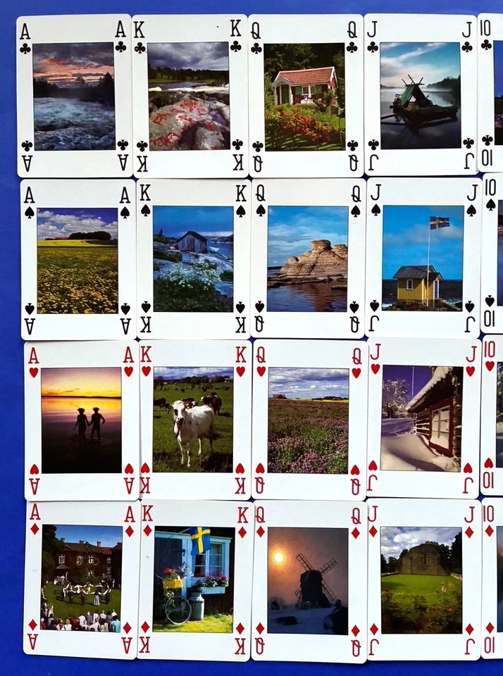 2x Kartenspiel Ansichten von SCHWEDEN 54 Bl Bridge Whist Jazz Spielkarten - Bild 3 von 4