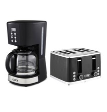 Image of GEEPAS 1.5L Filter Coffee Machine & 4 Slice Toaster Combo Set Drip Coffee Maker