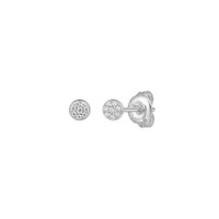 Xenox Ohrstecker Damen Poppy Glitz Zirkonia Silber 4 Mm XS10006
