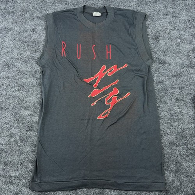 #ad Vtg Rush Grace Under Pressure 1984 Tour T Shirt Mens L 1980s NEVER WORN $99.95