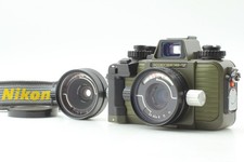 Nikon Nikonos V Olive Green Underwater Film Camera 28mm  35mm Lenses From JAPAN