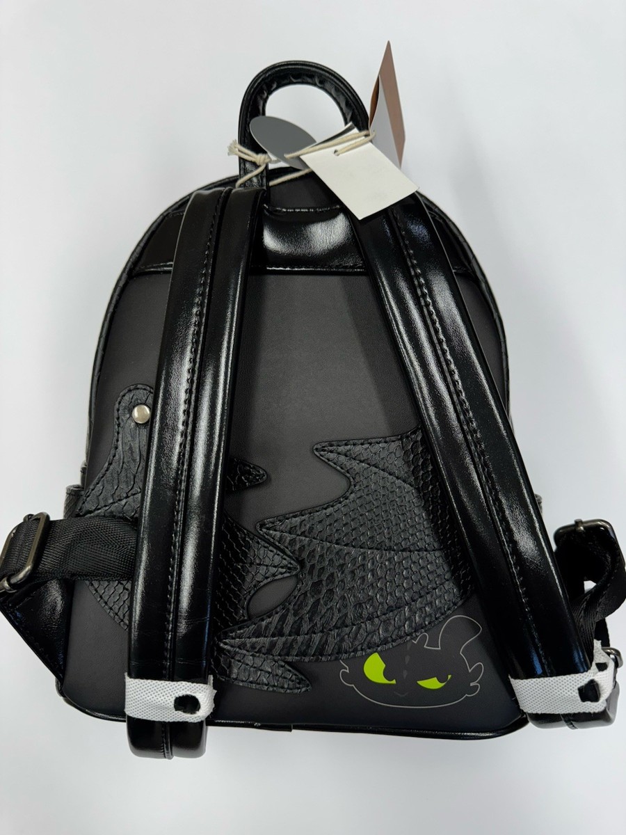 Loungefly Universal Studios Toothless Dragon Mini Backpack Black and‎ ears new Epic Universe How to Train Your Dragon Isle of Berk  main image 4