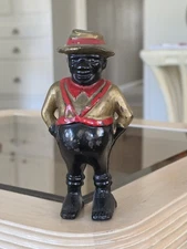 Antique "Sharecropper" A.C. Williams Bank. 5 1/2" Tall. Cast Iron.