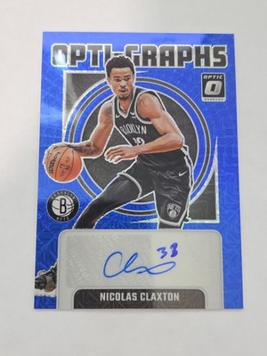 2024-2025 - Panini Donruss Optic - Nicolas Claxton Blue Opti-Graphs Auto /24