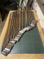 Hickory Golf Clubs X22 Gibson Of Kinghorn Star Stamp Irons Putters Etc See Desc