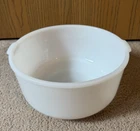 Vintage Glasbake Mixmaster Sunbeam 19CJ Large White Milk Glass Mixing Bowl
