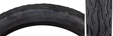Sunlite Cruiser Flame Tires, 24" x 3.0", Black/Black