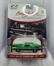 Greenlight Barrett-Jackson 1970 Dodge Challenger R/T 440 CHASE Green Chrome VHTF