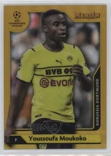 2021 Topps Merlin Collection Chrome UCL Gold Refractor /50 Youssoufa Moukoko #43