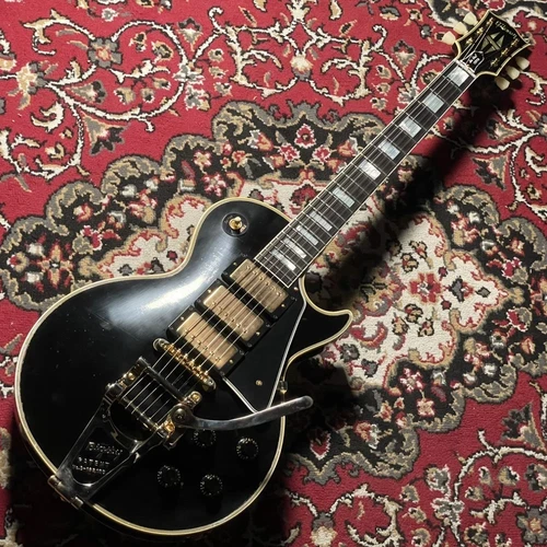 Gibson Murphy Lab 1957 Les Paul Custom 3 Pickup With Bigsby Vibrato Ebony Light