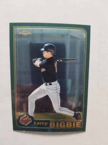 2001 Topps Chrome Traded Larry Bigbie #T180 card