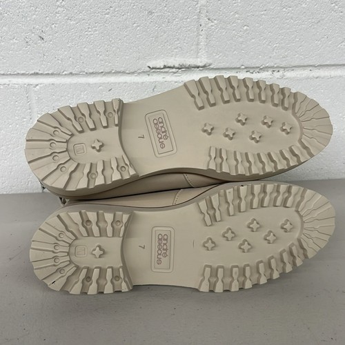 Andre Assous sz7 Fauve OS Cuir Fermeture Avant Bottines Palma Chaussures Semelle - Photo 5 sur 5