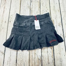 Y2K Mini Skirt Small Black Denim Grunge Fairy...