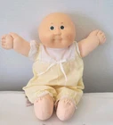 Vintage Cabbage Patch Kids Doll 1985 Bald Green Eyes Baby Vintage 1980s Toy