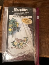Bucilla Repackaged Kit. Counted Cross Stitch Partridge Table runner. Complete