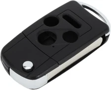 X AUTOHAUX Key Shell Case Keyless Entry Remote Fob Black, Silver Tone 