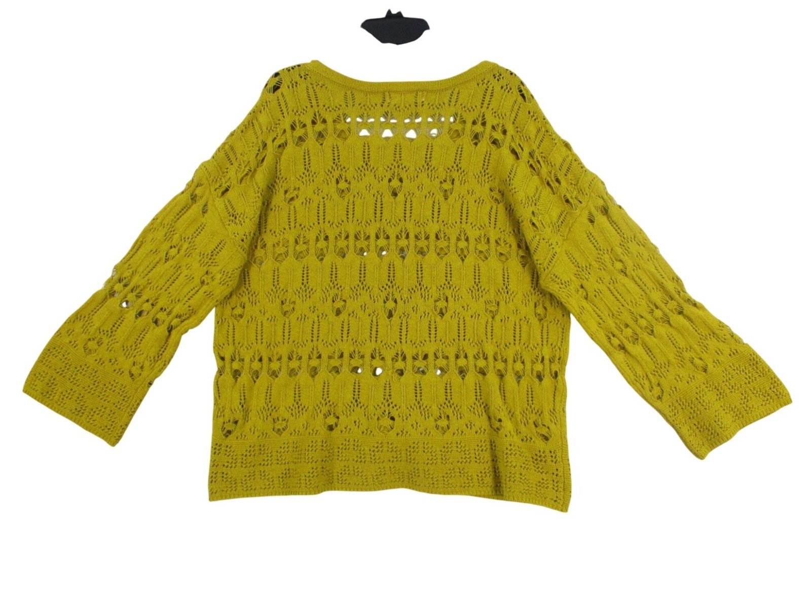 Indigo Thread Co. Olive Green Openwork Cotton Swe… - image 8