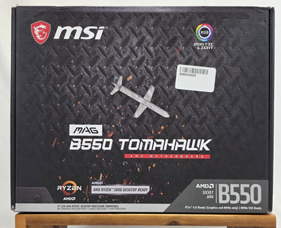 MSI MAG B550 Tomahawk AM4 ATX Motherboard Ryzen 5000 PCIe 4.0 NEW Sealed