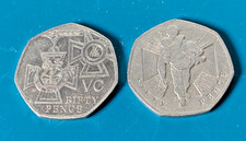 2006 50p Fifty Pence Coin Pair – Victoria Cross Medal & Heroic Acts – CIRCULATED