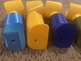 Lego Wall Hangers Set 4016 Blue Red Yellow Fun Decorative -3d Printed Lot