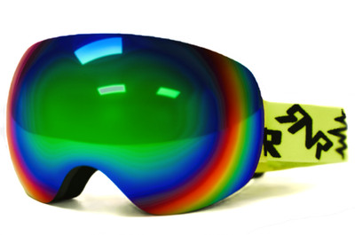 Rip N Roll IC1 Schneebrille - neongelbe, grüne Gläser