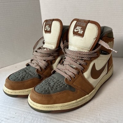 Nike Air Jordan 1 Element High GORE-TEX Legend Coffee USED DB2889-102 US SIZE 8