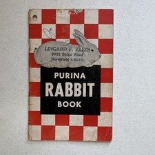Purina Rabbit Book Care & Feeding 1958 Advertising Booklet