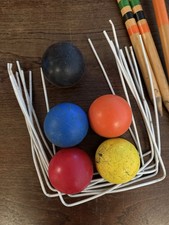 Croquet Set (Mallets, balls, hoops, posts)