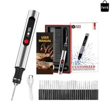 Engraving Pen Cordless Electric Artist DIY Engraver Tool 60 Surfaces 30 Bits