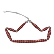 Christmas Ornament Personalized Princess Crown Paper Bead Red Handmade 113