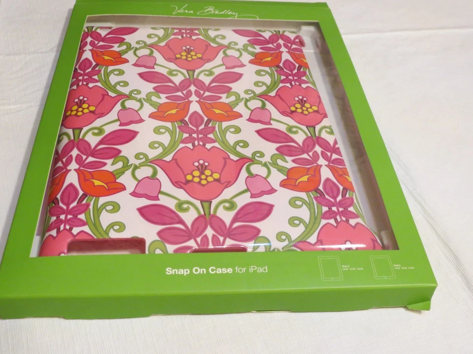 Vera Bradley Funda a Presión para iPad 2 o 3 Lilli Bell 12862-142 NUEVA Carcasa Rígida Foto 2 de 3